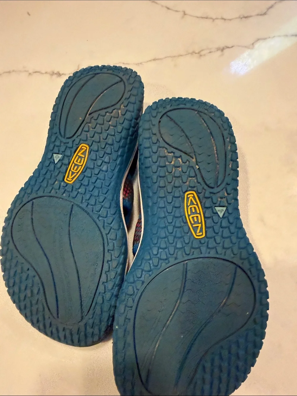 KEEN Kids Blue and Red Water Shoes